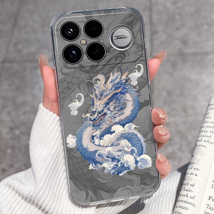 Covers For Xiaomi Poco F8 Ultra F8 F5 Pro F3 C50 C40 Mi Note 2 3 Transparent TPU Phone Case Cute Pet Dog Soft Silicone Dustproof Shell For Xiaomi Capa