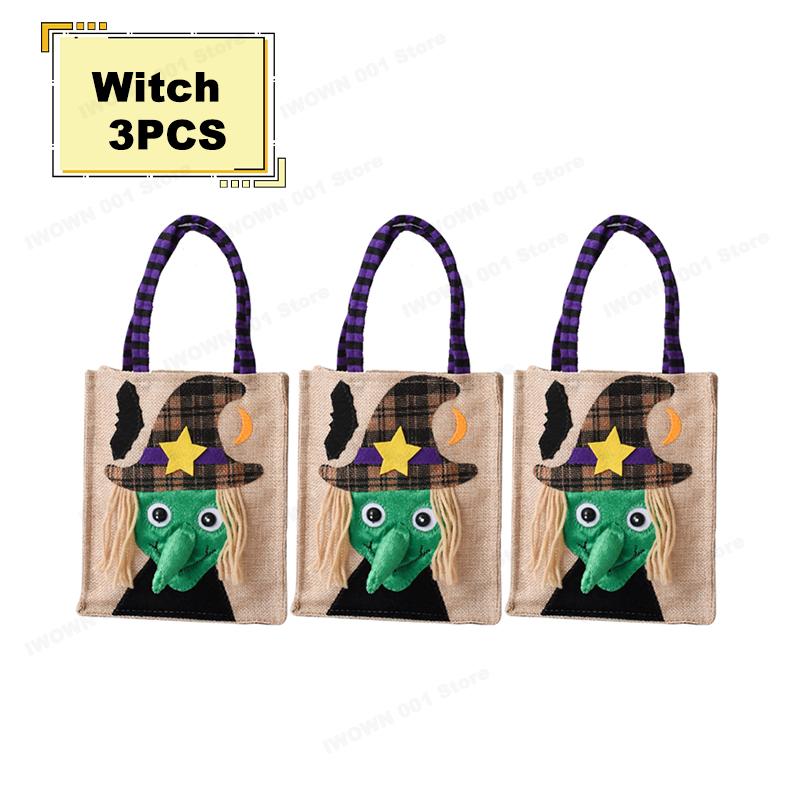 Pumpkin Halloween Non woven Handbag Candy Bag Ghost Festival Gift Bag Decoration Prop