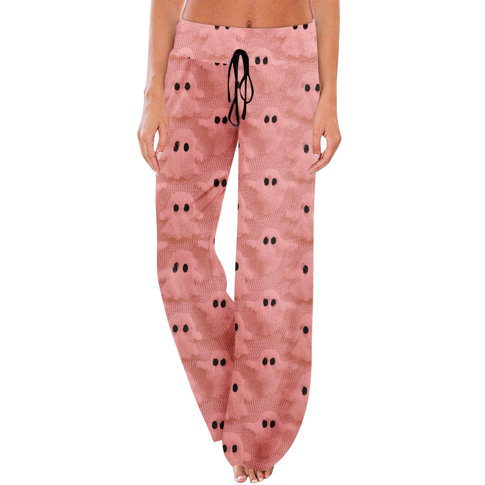 

Пижамные штаны в стиле аниме, повседневные брюки с эластичной резинкой на талии, удобные прямые свободные брюки для йоги XXL