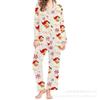 Europe and the United States Hot-selling New Christmas 1D Digital Printing Women's Pajamas Homewear Can Be D Wholesale Set
