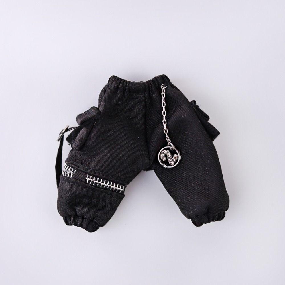 Chain Overalls Doll Cargo Pants With Pockets Obitsu 11 Clothes OB11 Trousers Doll Accessories