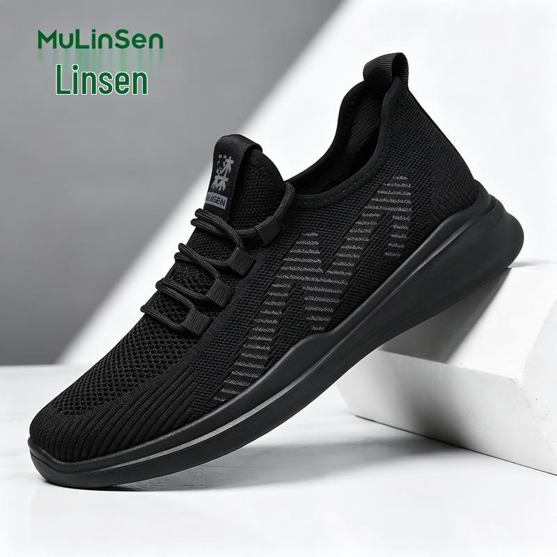 Mulin Sen Men s Breathable Flyknit Casual Sport Shoes EU 41