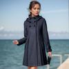 Women's  Autumn Winter Mid-length Thick Warm Blended Woolen Jacket Coat Hooded Cloak Shawl Coat Jacket Hooded Women Clothing