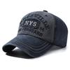 Four Seasons Men's Baseball Cap Casual Distressed Washed Cotton Letters Embroidered Cap Bent-brim Dome Rest Idle sunscreen hats