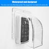 ABS Türklingel Regenhaube, Transparente Türklingel Wasserdichte Abdeckung Wetterfester Schutz Türklingel Befestigung Langlebig
