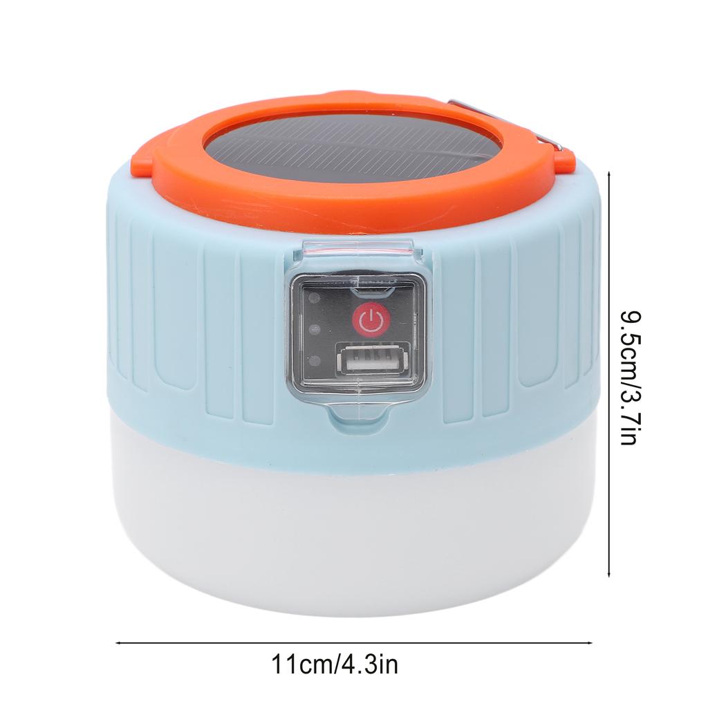 LED Camping Lantern Multifunction Solar Powered Outdoor Tent Lamp for Camping Night Market Stall Emergency