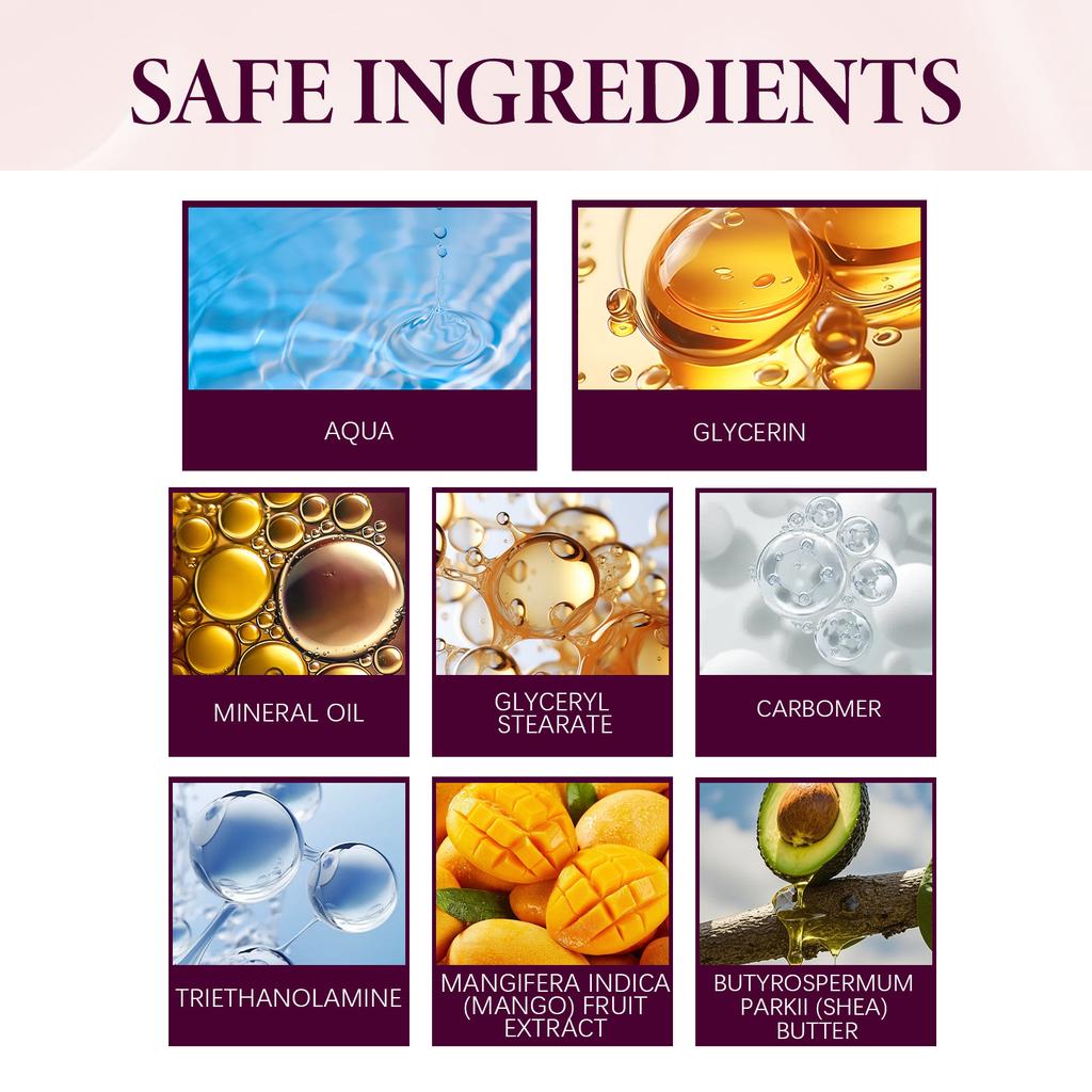 Mango Eye Cream Gentle Nourishing Formula for Elastic Soft Delicate Eye Area Skin Hydrating Revitalizing Treatment with Natural Extracts