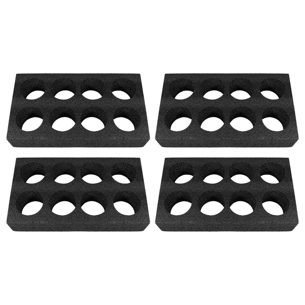 4 stk. Reise Drikkekoppholdere Melk Te Holder For Levering Kaffeholdere Bil Bærebrett Svart Reise