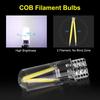 T10 W5W LED žárovky Canbus Bezchybová vláknová světla COB LED klínové automatické parkovací žárovky Auto čtecí svítilna DC 12V
