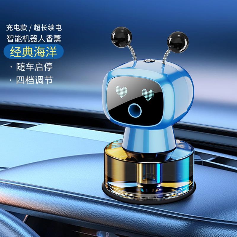 Car Ornament Perfume Aromatherapy Car Interior Accessories High-End Decoration Smart Robot Car Interior Accessories