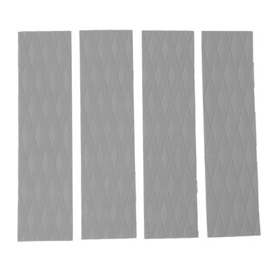 4Pcs Surfboard Traction Pads Surfing Front Traction Anti Slip Pad for Skimboards Kayak Grey