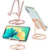 Cell Phone Stand for Desk, Metal Mobile Phone Stand Holder, Cute Rose Gold Cell Phone Display Holder Phone Dock Compatible with All Mobile Phones,