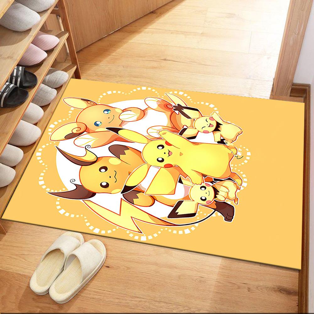 Pikachu Minimalist Artwork Square rugs are a great choice for living rooms, bedrooms, home décor, and as gifts.