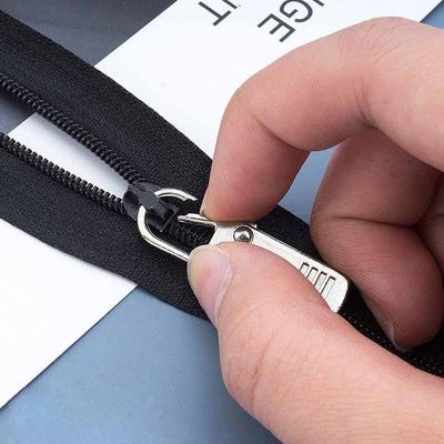 1 pièces sacs tirettes tirettes multi-usages vêtements fermetures à glissière en métal accessoires de remplacement pendentif décorations détachable sans outil