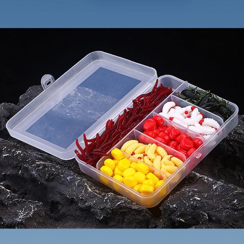Sinking Soft Lures Set for Freshwater Fishing, 306 Piece Baits Assortment Box with Worms Grub Corn and Insect Styles for Rivers Lake Reservoirs and