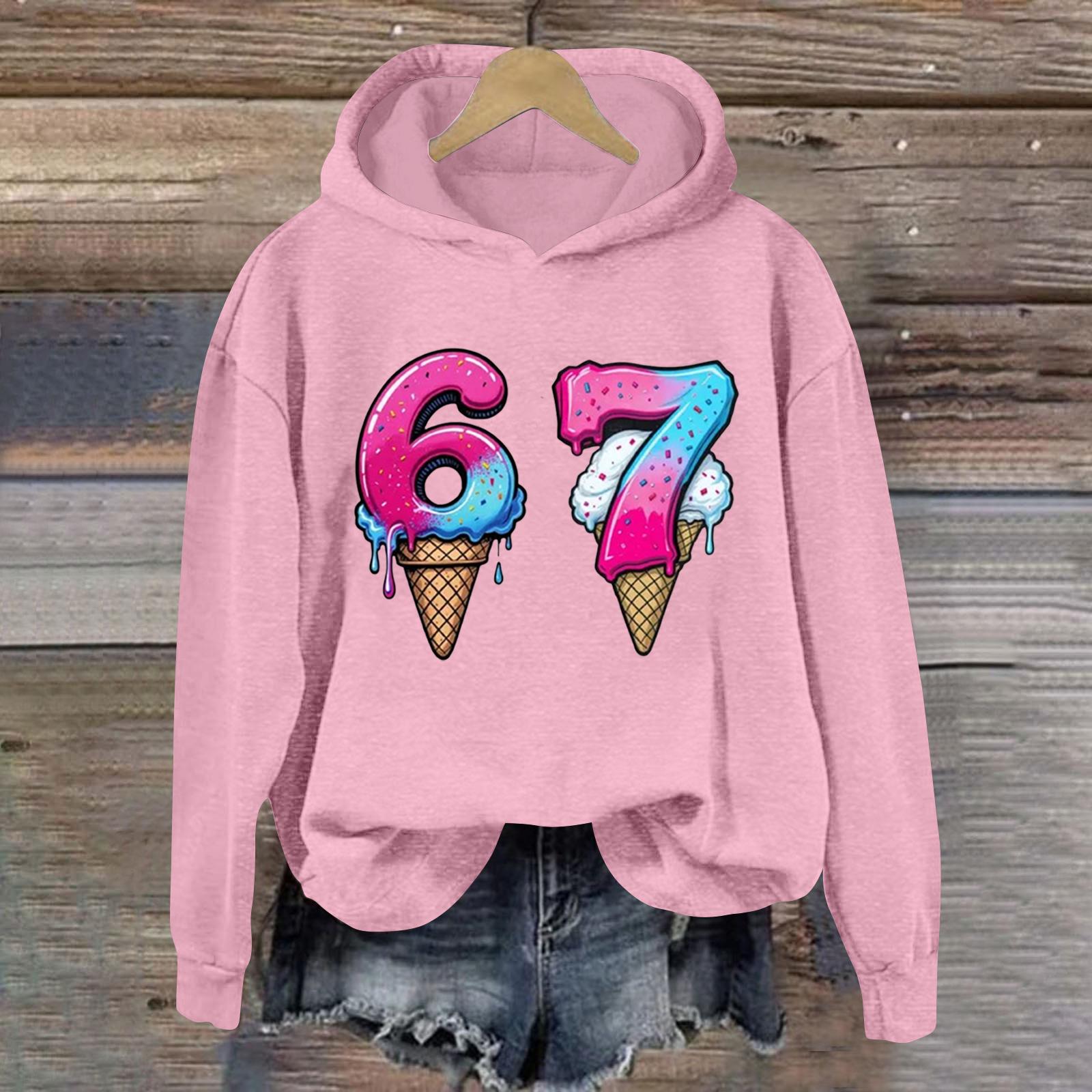 

Women s Fashionable Casual Long-Sleeved Printed Hooded Sweatshirt XL