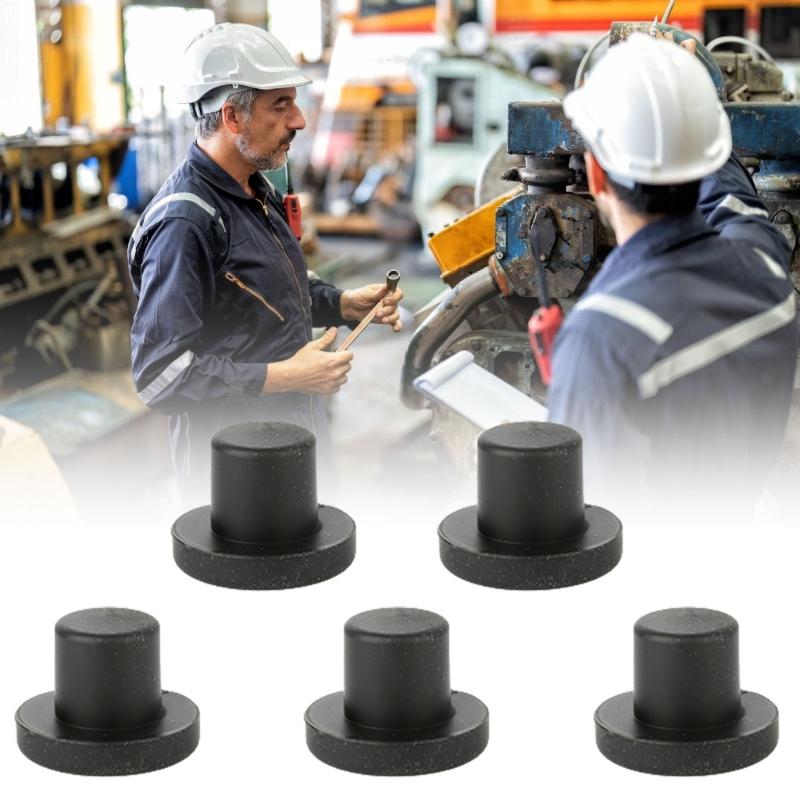 Silicone Plug Rubber Stopper T Plug High Elasticity Caps Cover Sealing Pipe Eyelet Muffling Thermostability