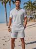 Europäisch-Amerikanisches Polo- und Shorts-Set für Herren - Lässige, vielseitige Sommerkleidung