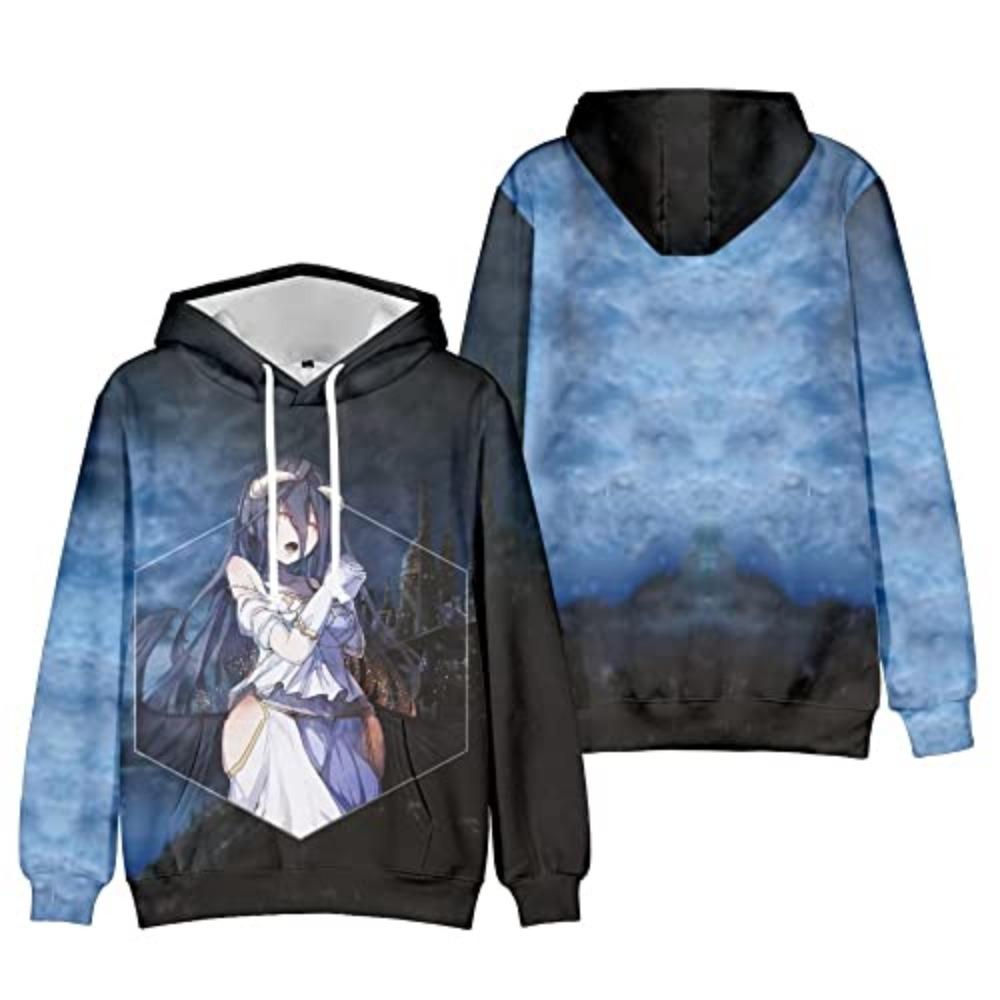 2024 New Arrival Overlord Albedo Anime Merch Hoodies Sportswear Hooded Cool Style Women/Men Hooded Pullover Clothes