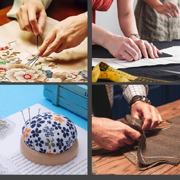 Straight Quilting Pin for Dressmaker Long Straight Pin White Colorful Sewing Pin for Fabric Sewing Dressmaking Project