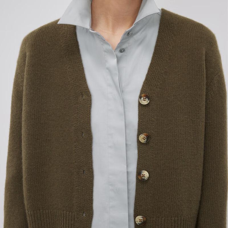 Women's Lambswool Cashmere Knit V-Neck Cardigan