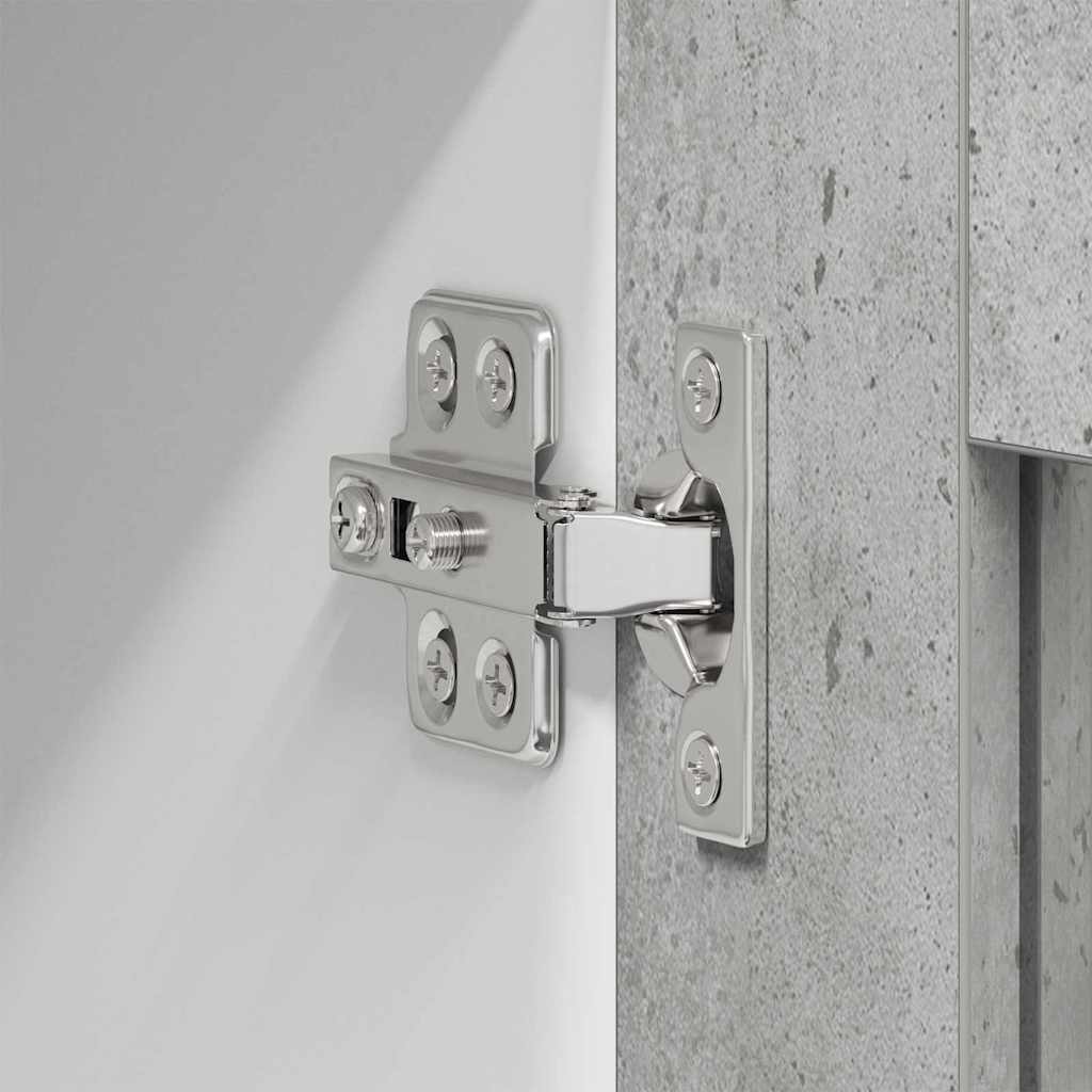 Riga Wall Mounted Storage Cabinet Set 2 pcs Concrete Grey 40 x 31 x 40 cm