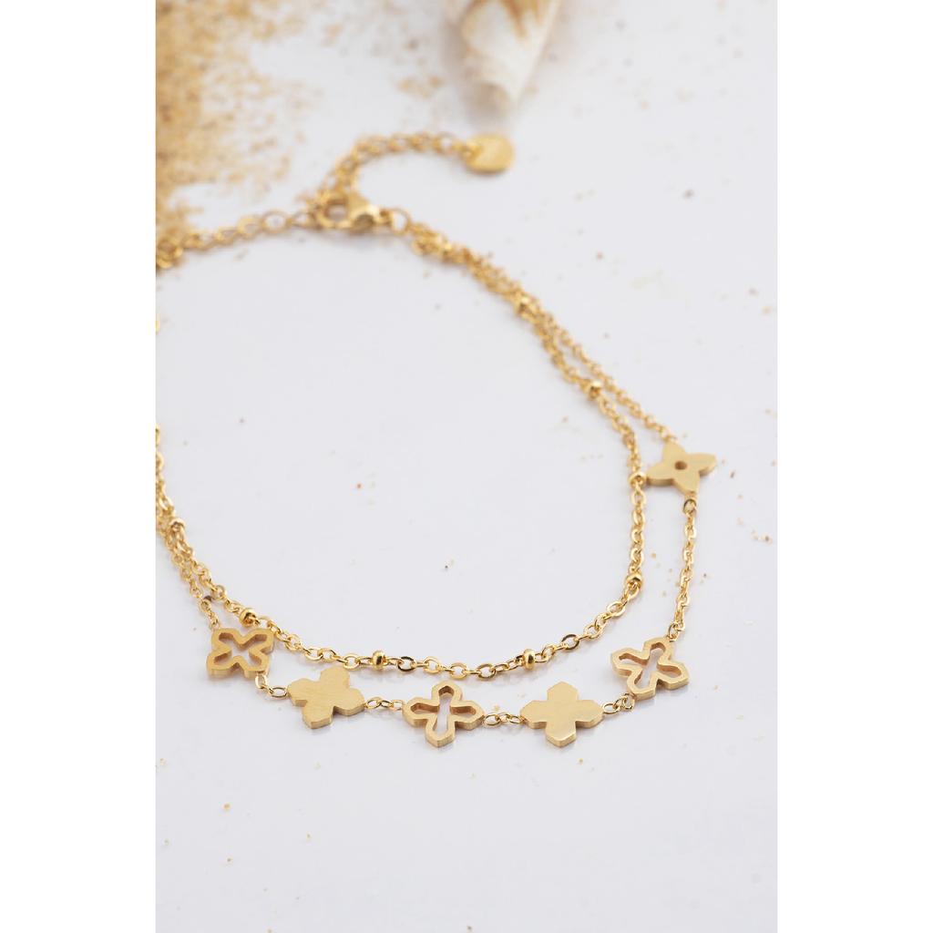 Stainless Steel With Flower Figure Otil 008