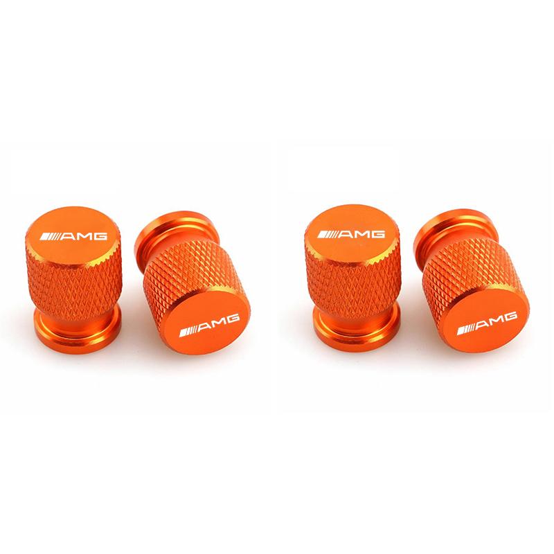 Car Wheel Tire Valve Caps Tyre Stem Covers Airdust Waterproof For Mercedes-Benz AMG CLA CES CLS GLK CLK CLG GLE GLC Accessories