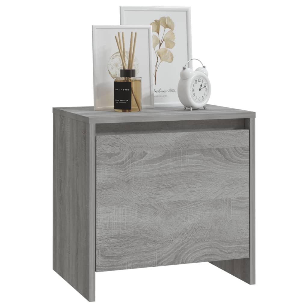 Nightstands 2 pcs Grey Sonoma 45 x 34 x 44.5 cm Particleboard