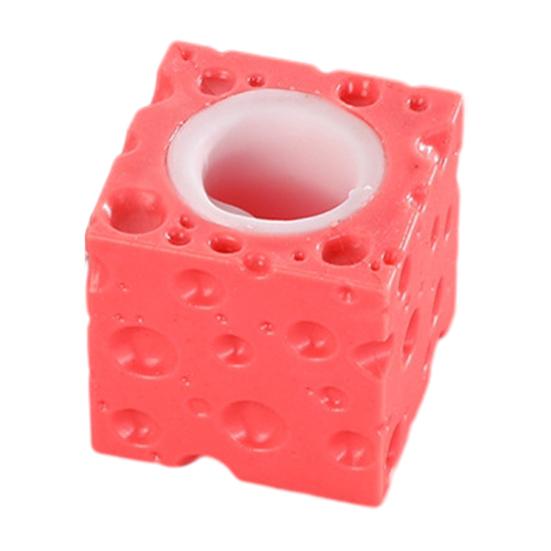 Rabbit Cheese Squeeze Toy Anxiety Relief Bunny Cup Cheese Fidget Toy Slow Rising Relaxation Stress Ball Simulated Cheese Sensory Toy