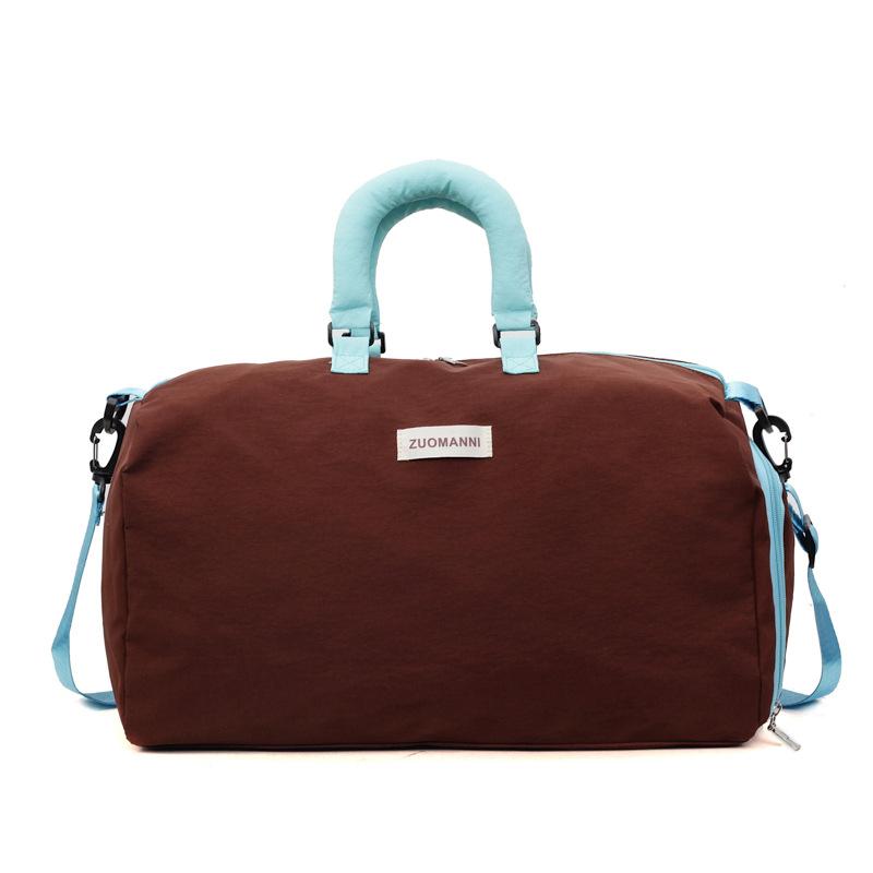 

Dry Wet Separated Swimming Gym Bag Large Capacity Travel Luggage Travel Bag коричневий