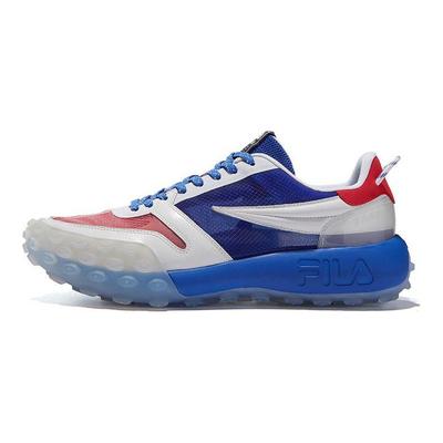 Gara Punta Tonda Allacciatura Ammortizzante Resistente all'Usura Traspirante Scarpe Basse Tipo "Dad Shoes" Sneaker da Uomo Blu Brillante F12M124140FDW