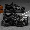 Men's Shoes Trendy Brand Versatile Casual Sports Teenagers Running Thick Sole With Increased Shock Absorption White Dad