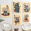 Retro Samurai Ukiyo E Oda Nobunaga Japanese Art Poster Canvas Painting Wall Prints Picture for Living Room Home Decor