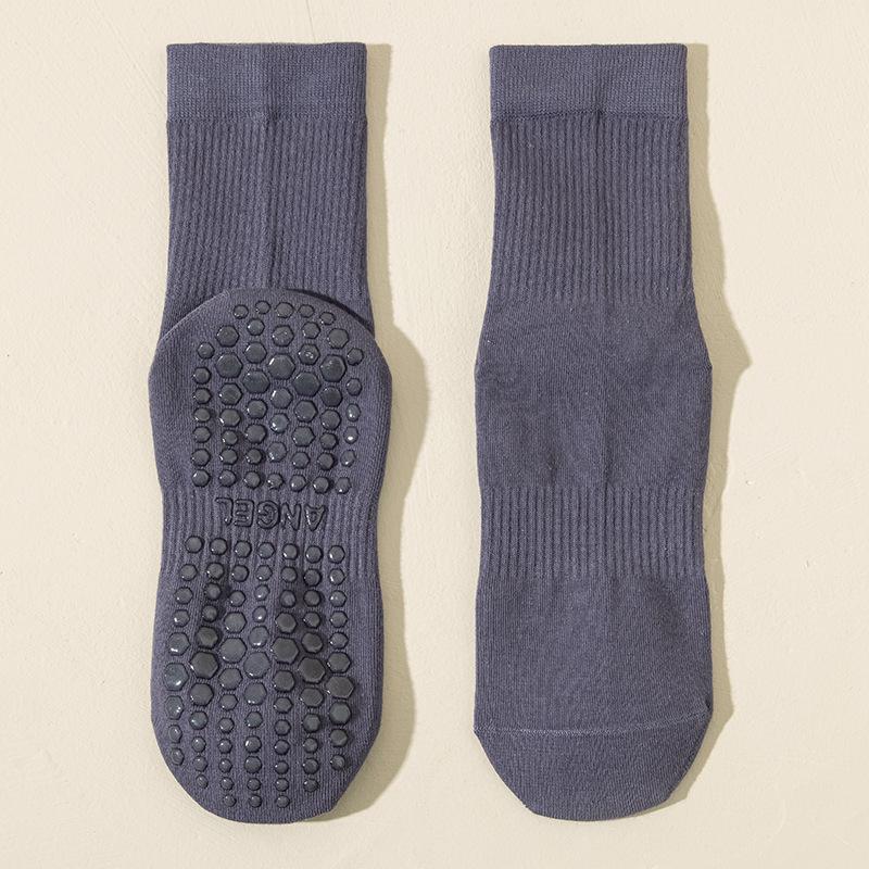 Yoga Socks Women's Professional Anti-slip Sports Mid-calf Socks Spring and Autumn Pilates Fitness Summer Shark Pants Long Socks