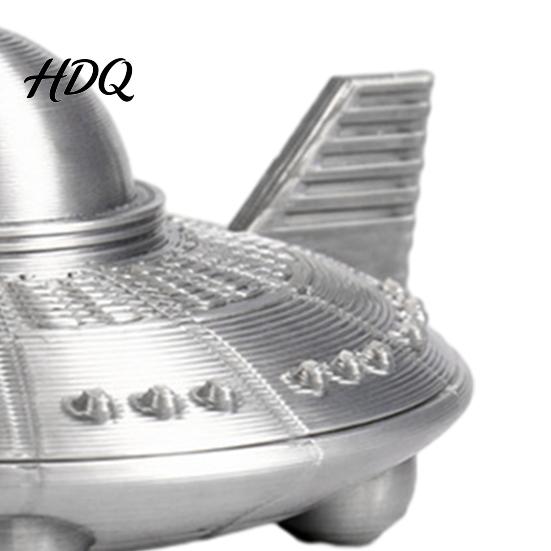 Desktop UFO Decoration 3D Printed Model Figurine Sci-Fi Spacecraft Decor One-Piece Craft