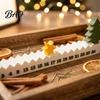 3D Printed Christmas Ornament Star Countdown Calendar, 24-Day Moving Advent Office Supplies Decoration for Kids Room Desk, Creative Holiday