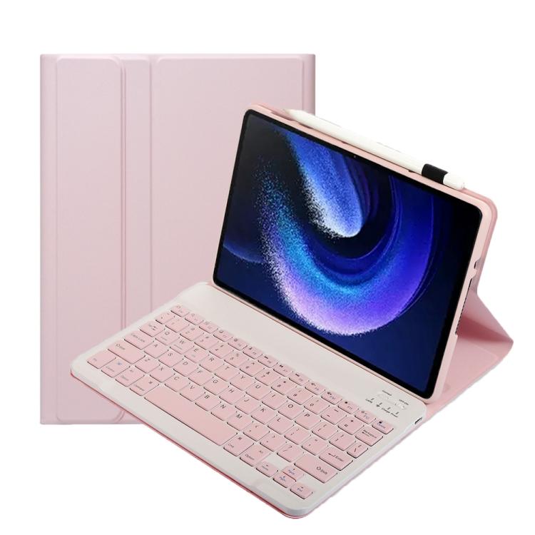 For Xiaomi Pad 6 / Pad 6 Pro A0N7 Lambskin Texture Ultra-thin Bluetooth Keyboard Leather Case