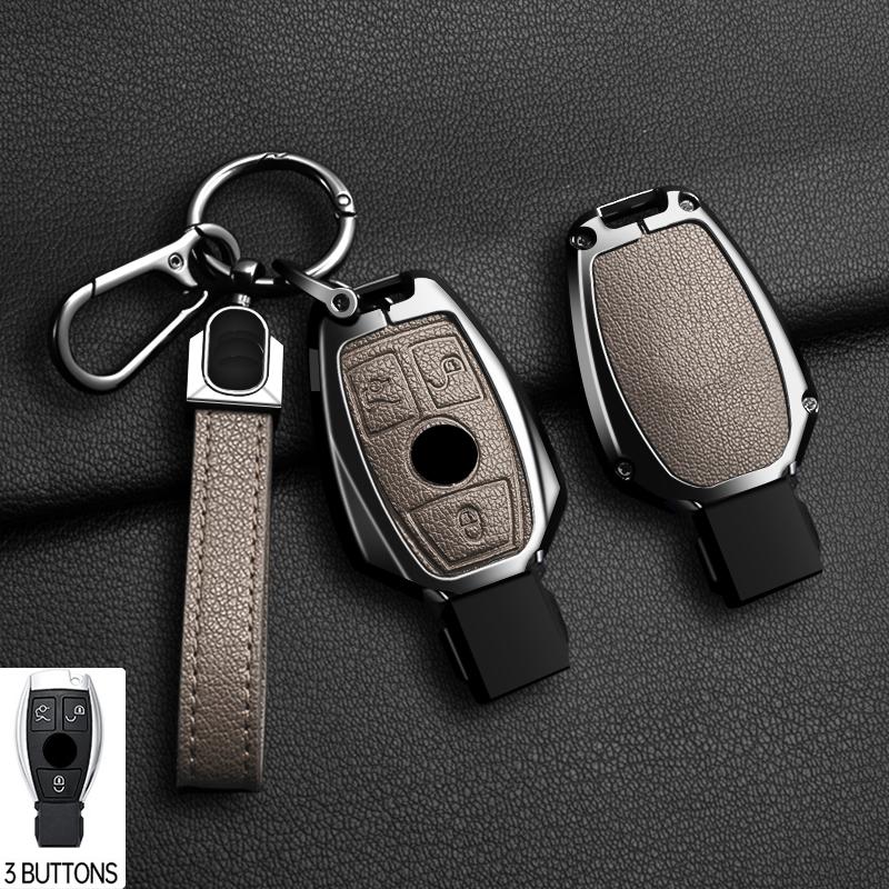 Zinc Alloy 2/3 Buttons for Mercedes Benz A B G R Class GLA GLK W176 W204 W251 W463 Car Remote Key Case Cover Fob Accessories