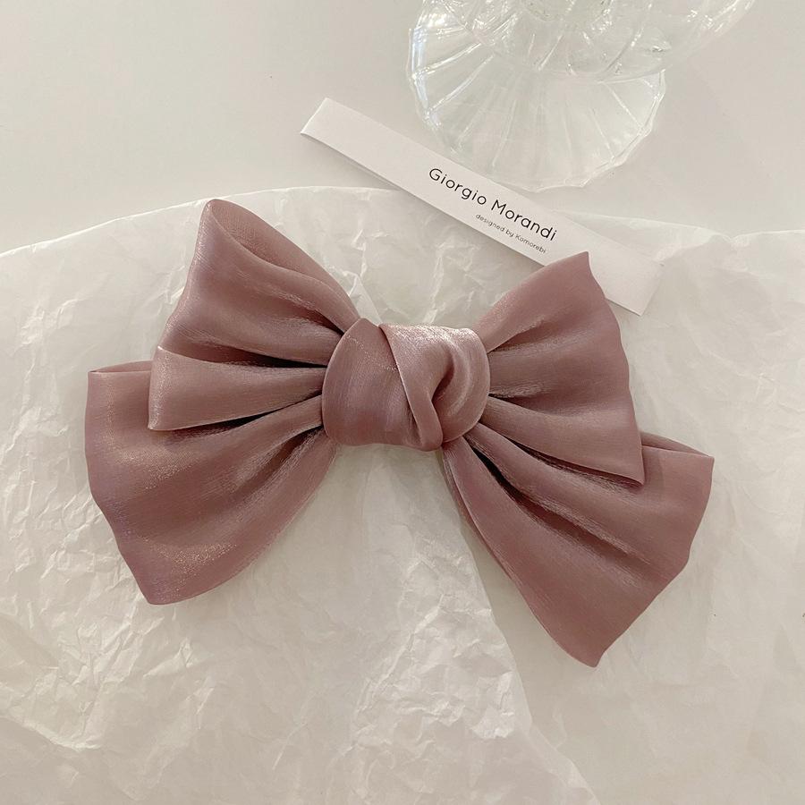 Bow hairpin ribbon hair accessories Korean temperament hair girl top clip headdress.