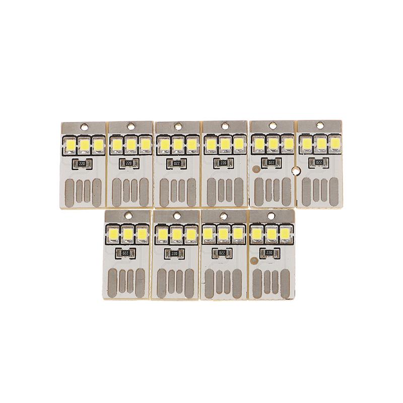 10Pcs Book Light Mini Night Lighting 2835 Smd Bulb 5V 0.2W Led Usb Light For Computer Mobile Power Supply Chip Led Nightlight