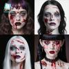 Vodotěsné Halloweenské dočasné tetovací nálepky: Realistické jizvy po krvi a noži pro hororový make-up.