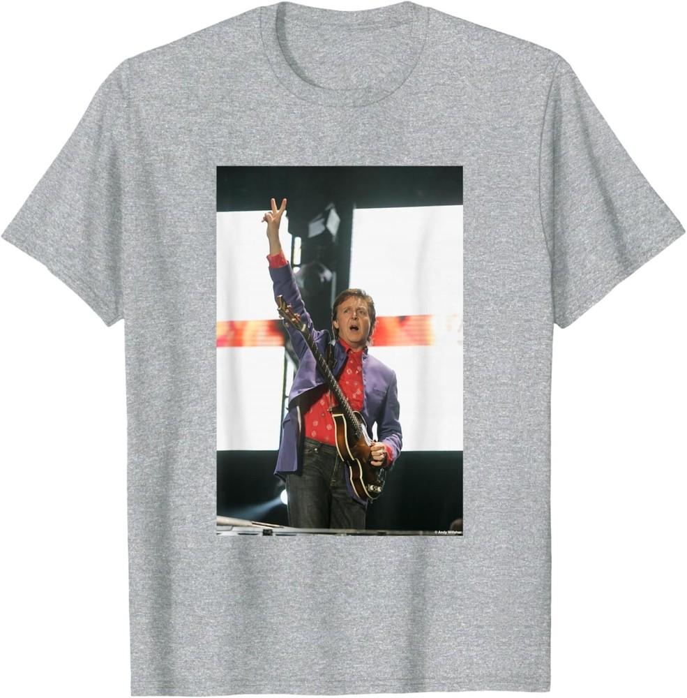 

Paul McCartney of The Beatles at Glastonbury Andy Willsher Unisex T-Shirt L