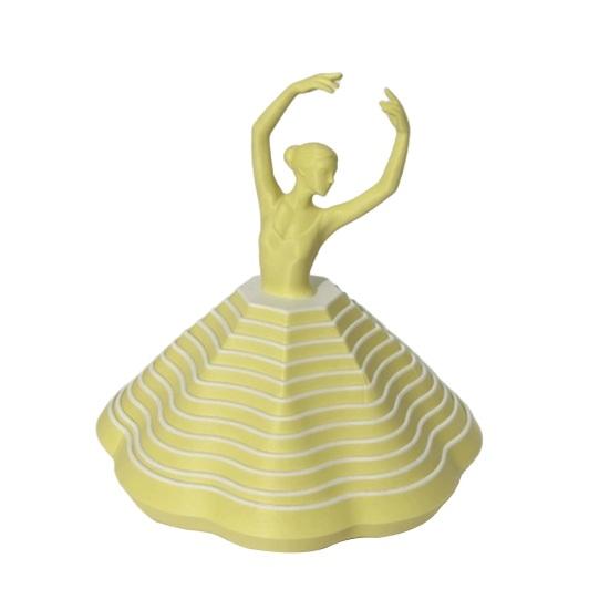 3D Printed Spinning Ballerina Fidget Toy Ballet Dancer Spinner Kinetic Desk Toy Expanded Sensory Stress Relief Toy for Home Office