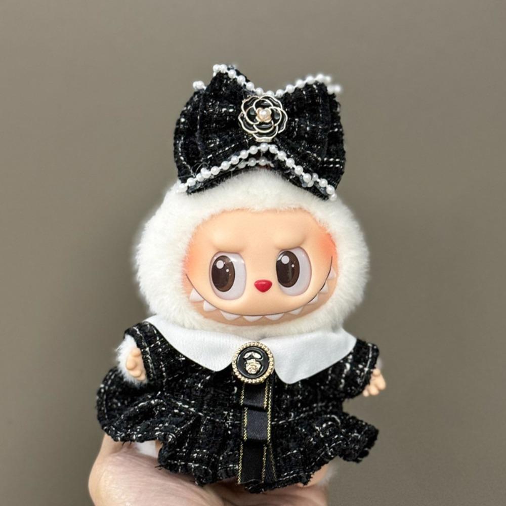 1 Set Dress Labubu Doll's Clothes Skirt Plush Dolls Clothes 17cm Labubu Clothes Set  for 17cm Labubu