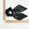 New Style Bow-shaped Hairband for Large Intestine. Women's Double-layer Satin Fabric Ponytail Hairband with Half-twisted Hairstyle Accessory.