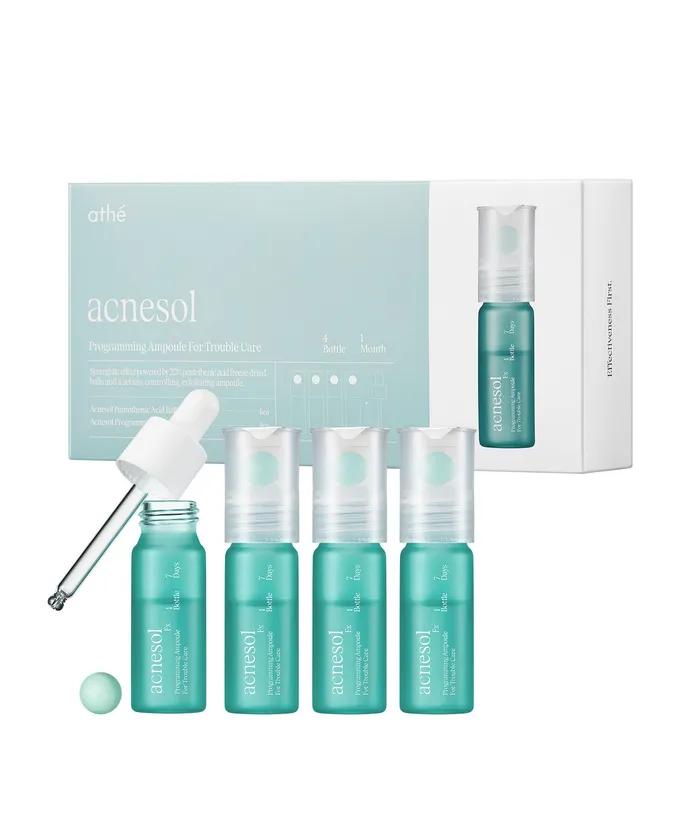 [Gift Recommendation] Athe Acnesol Programming Ampoule 4-Week Routine Gift Box (Repair Cream 10ml + Shopping Bag Included)