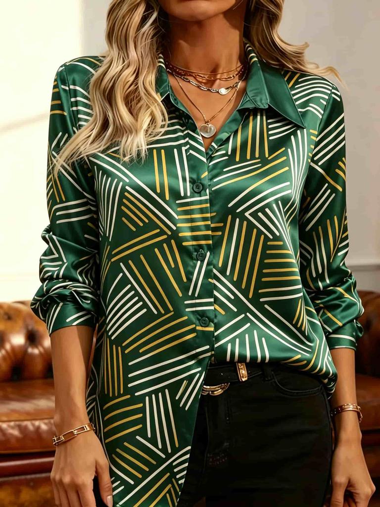 Fashionable Women's Blouses, Elegant Style, Blouses with Long Sleeves That Can Be Worn Daily for Work