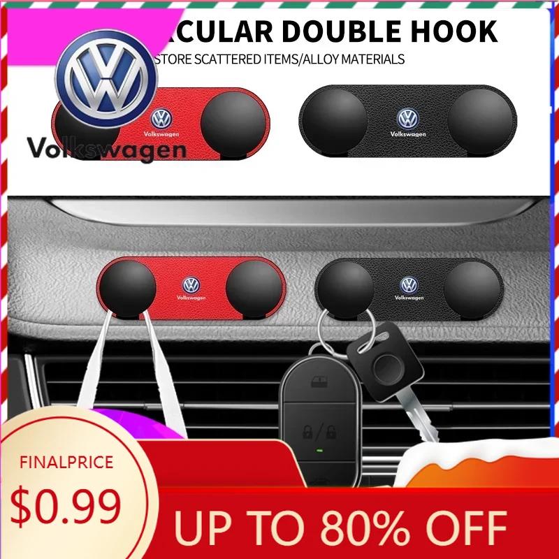 2026 Hot Valve Stems Caps Car Sticker For VW Volkswagen Jetta MK5 Golf Multifunctional Car Double Hook Charger Cable Line Organizer For V