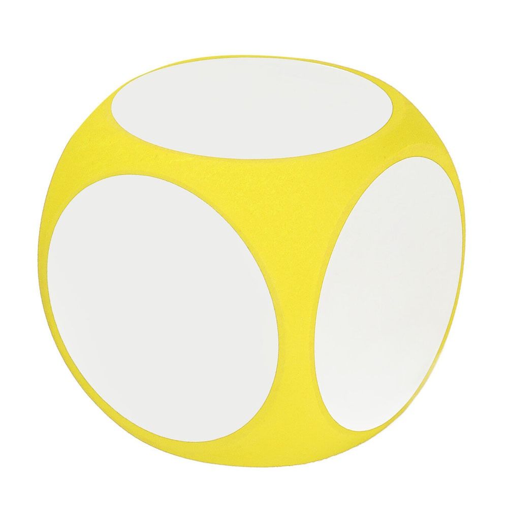 EVA Whiteboard Dice Board Game Blank Dice Portable Wipe Off Dice Toy